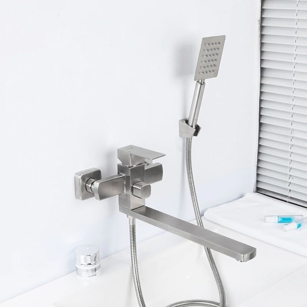 Смеситель для ванны, Frap, с картриджем, нерж, F22802