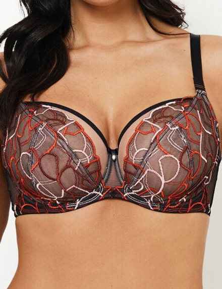 Бюстгальтер Subtille Amanda Soft (черный/красный)