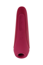 Вакуум-волновой бесконтактный стимулятор клитора Satisfyer Curvy 1+, силикон, красный, 14,3 см.