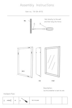 Зеркало декоративное с золотой отделкой