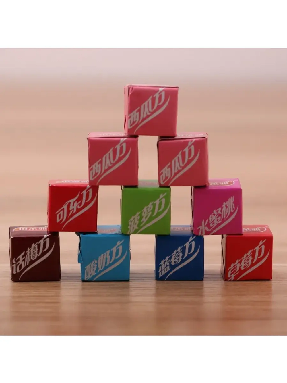 Рассыпчатые конфеты Кубики со вкусом Матча 540 г