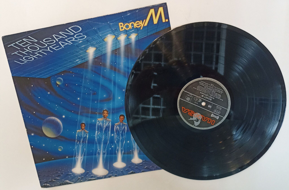 Винтажная виниловая пластинка LP Boney M. 10.000 Lightyears (Germany 1984)