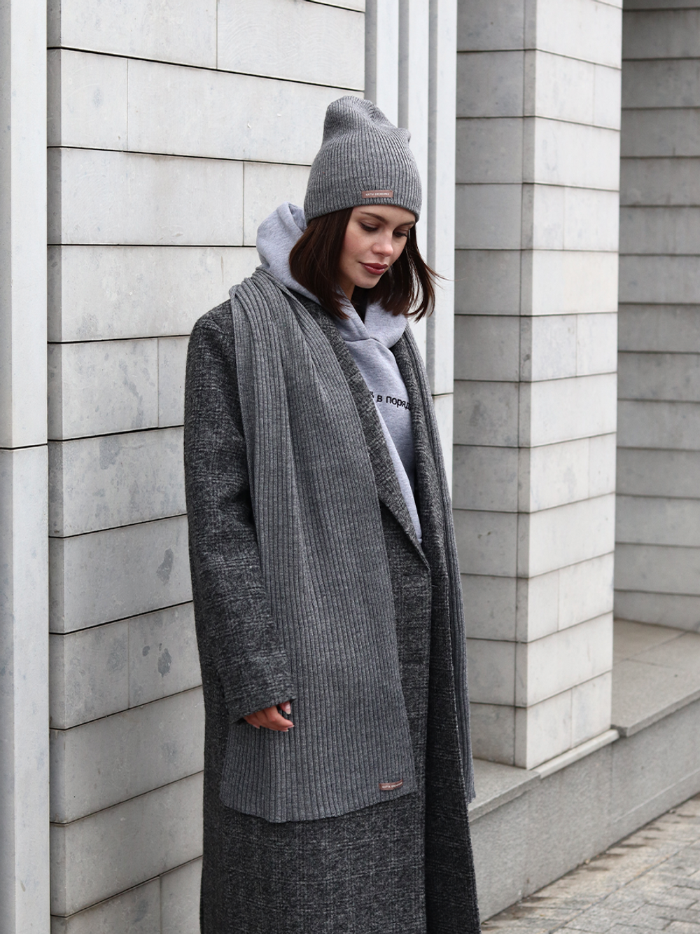 Шарф Salt Grey Dark