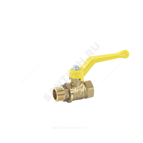 Кран шаровой латунь газ 11Б27фтМ Ду 32 Ру40 ВР/НР полнопроходной рычаг VALFEX VF.272.LR3.114