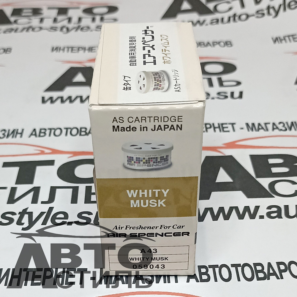 Ароматизатор в банке EIKOSHA" меловой Spirit refill - А-043 WHITY MUSK/белый мускус