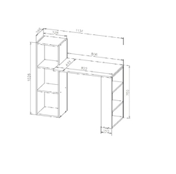 Стол компьютерный Тоскана, дуб золотой