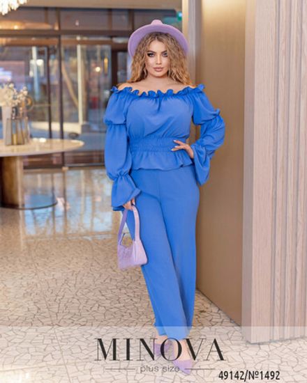 Костюм 1492-голубой Minova Фото 2