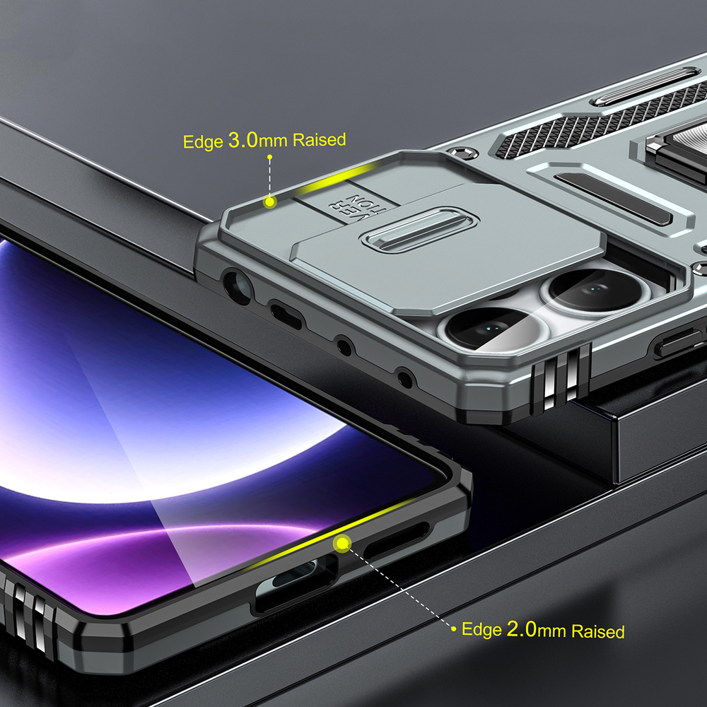 Чехол Safe Case с кольцом и защитой камеры для Xiaomi Poco X5 5G