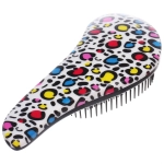 Расческа массажная компактная «Perfection», принт леопард разноцветный, 18.5*8см (коробка PVC)