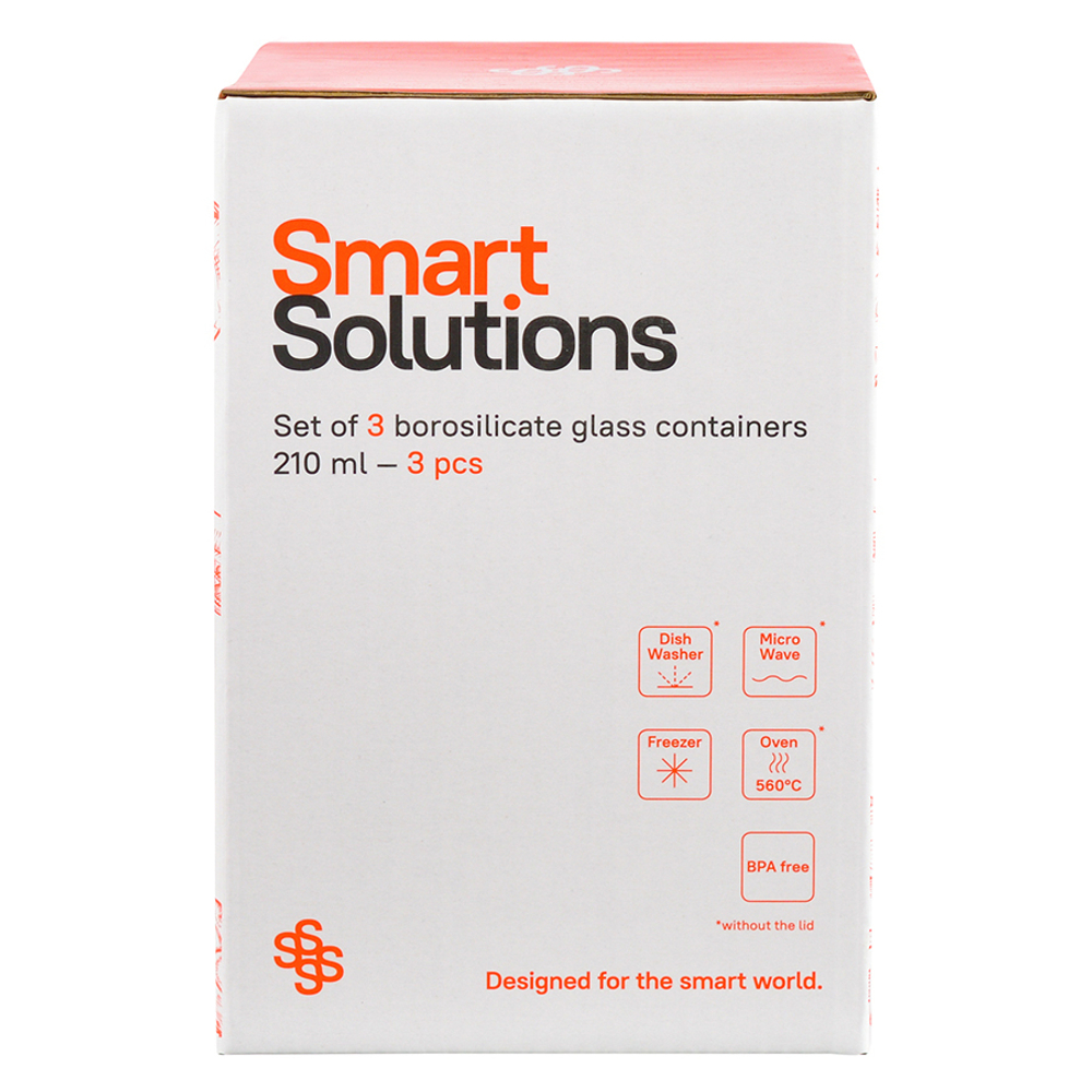 Набор контейнеров для запекания и хранения 3шт Smart Solutions Pastel