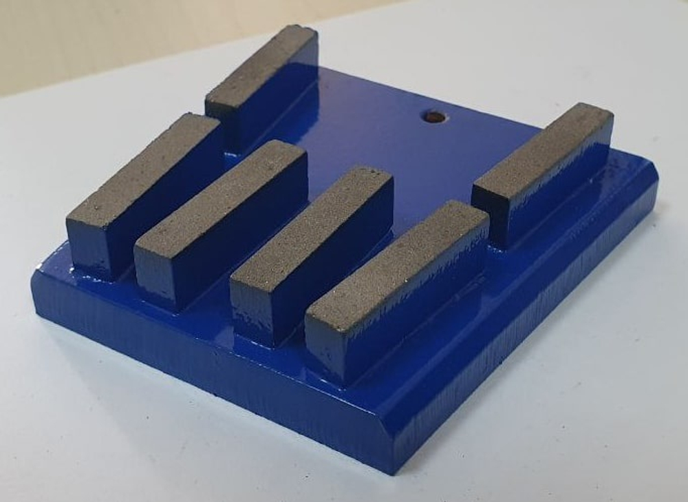 Франкфурт алмазный шлифовальный 6 сегментов  АА L40xW8xH10 1600/1350 #12 № 000 бетон <М350