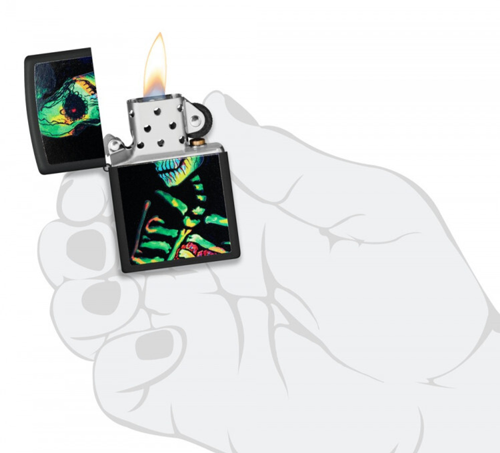 Зажигалка ZIPPO 48761 Sugar Skeleton Design