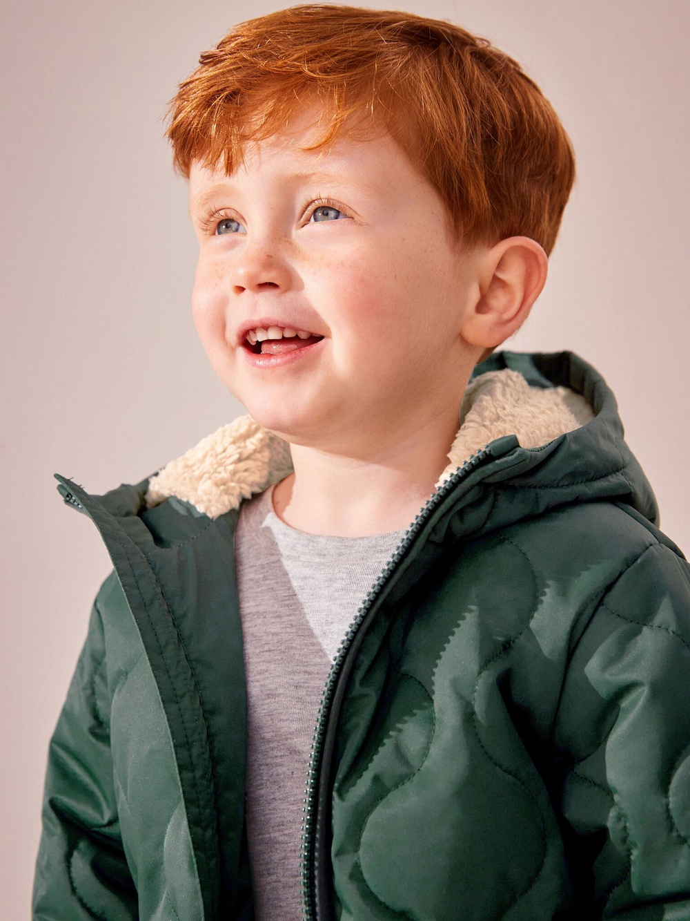 Куртка стеганая с флисовой подкладкой Next Q56-469, Зеленый