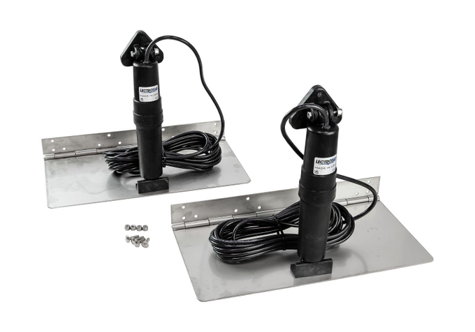 Комплект транцевых плит XKA (нерж.), 9x18 дюймов, без панели управления, Lectrotab