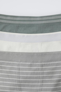 ZARA НАБОР ИЗ 3 ТРУСОВ-БОКСЕРОВ В ПОЛОСКУ, РАЗНОЦВЕТНЫЙ