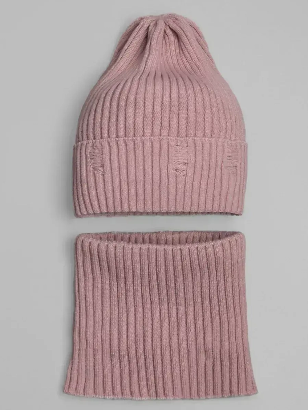 Шапка и снуд для девочки на осень