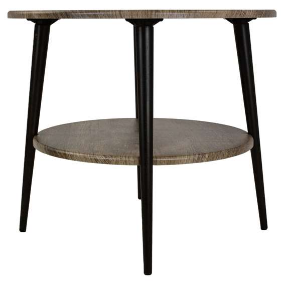 Стол журнальный BeautyStyle 29 дуб крымский состаренный/эбеновое дерево