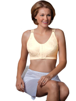 Полуграция с передней застежкой, корректором осанки, без косточек, 110D бежевый