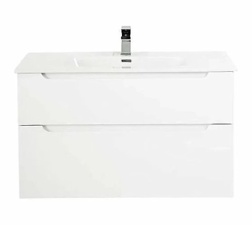 Тумба с раковиной BelBagno ETNA H60 2C 100 Bianco Lucido