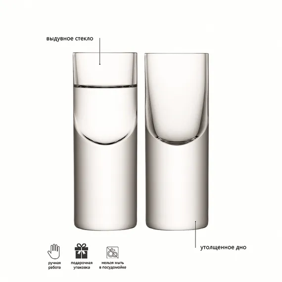 Набор стопок boris, 50 мл, 2 шт.