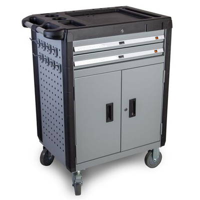 WDK-703 Тележка инструментальная, 2 ящика и отсек с полкой