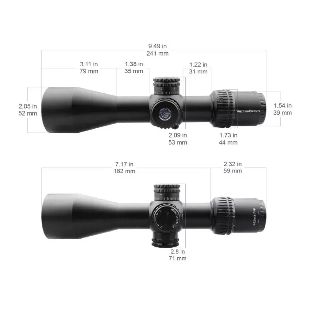 Прицел Vector Optics Veyron 3-12x44 FFP