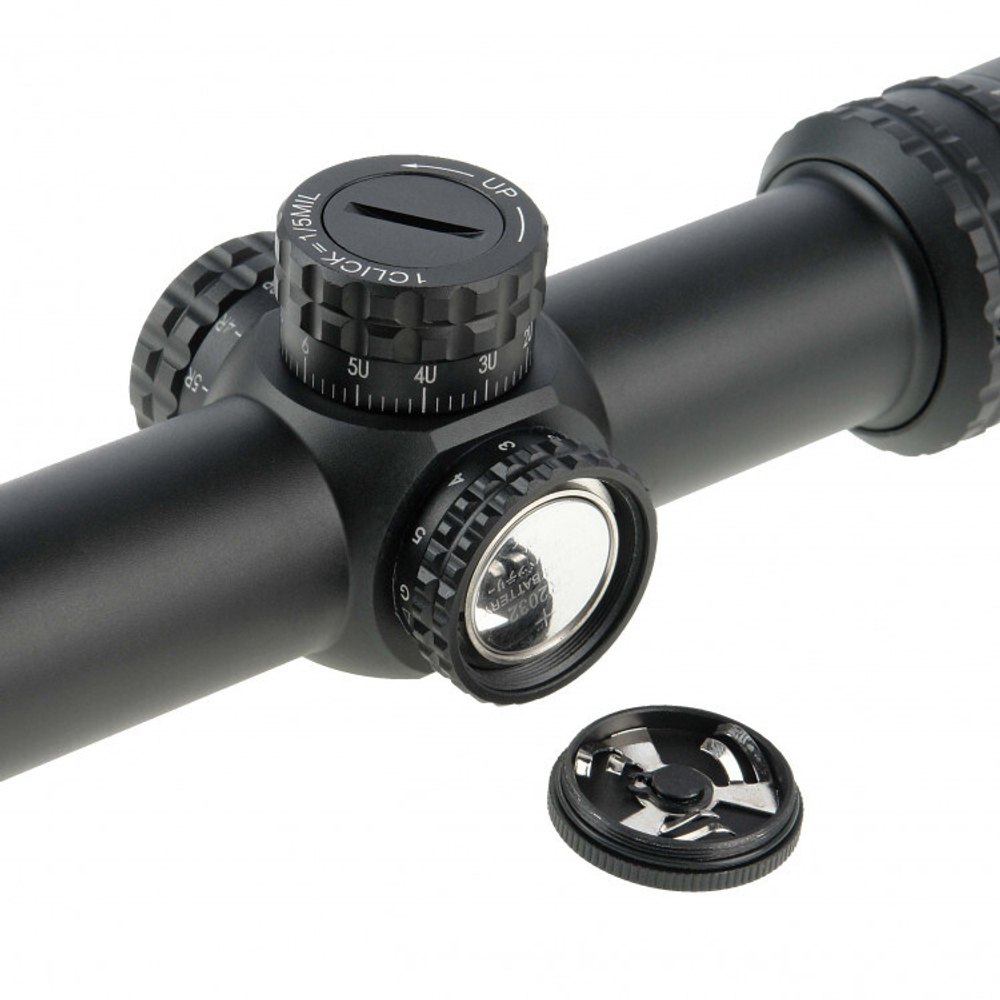 Оптический прицел Veber Black Russian 1-6x24 TSS RG для охоты и стрельбы на ближних дистанциях с баллистической сеткой