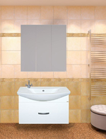 Тумба MISTY Балтика - 80 подвесная с 1 ящ. c умывальником