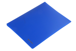 Папка с пружинным механизмом А4 синяя 0.7мм с карманом "Neon" корешок 16мм