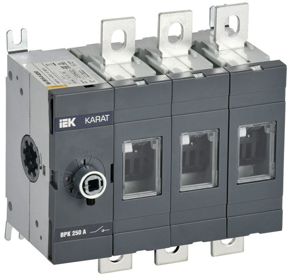 Выключатель-разъединитель ВРК 3п 250А без рукоятки KARAT IEK KA-VR10-3-0250