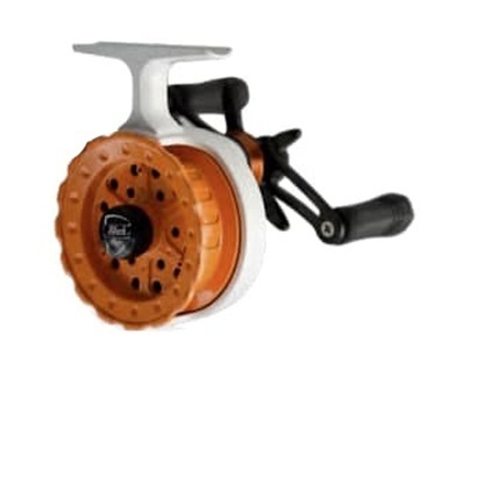 Катушка инерционная (зимняя) Black Side ICE ZEAL (4+1 подш.), черная для зимней рыбалки под удочку и спиннинг на судака, окуня и другую рыбу