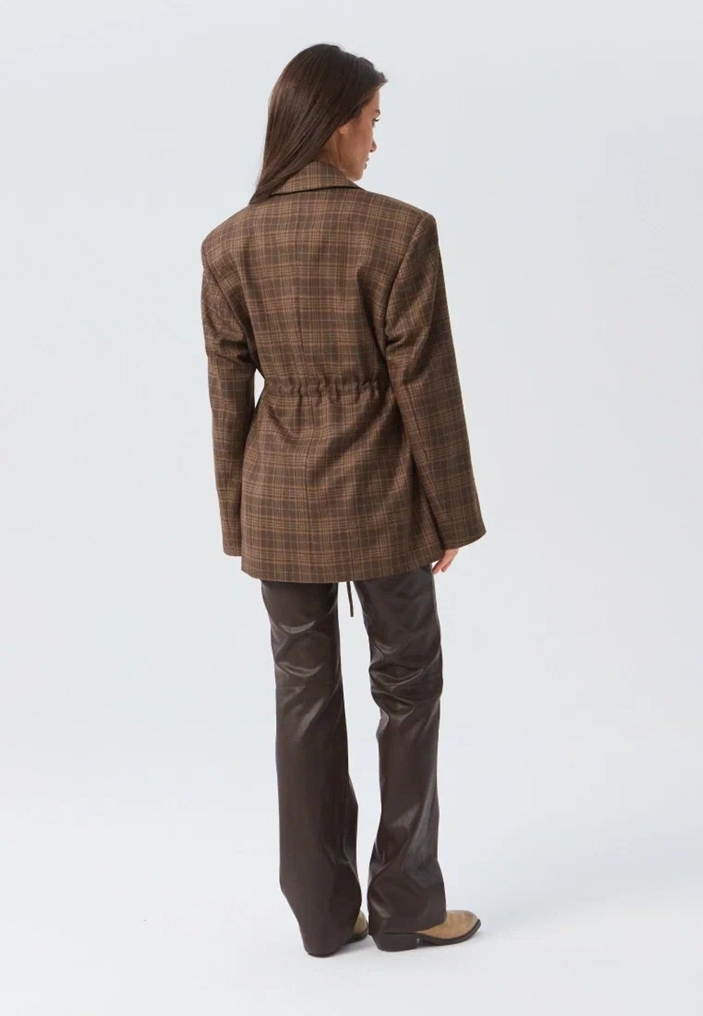 Жакет клетка на кулиске