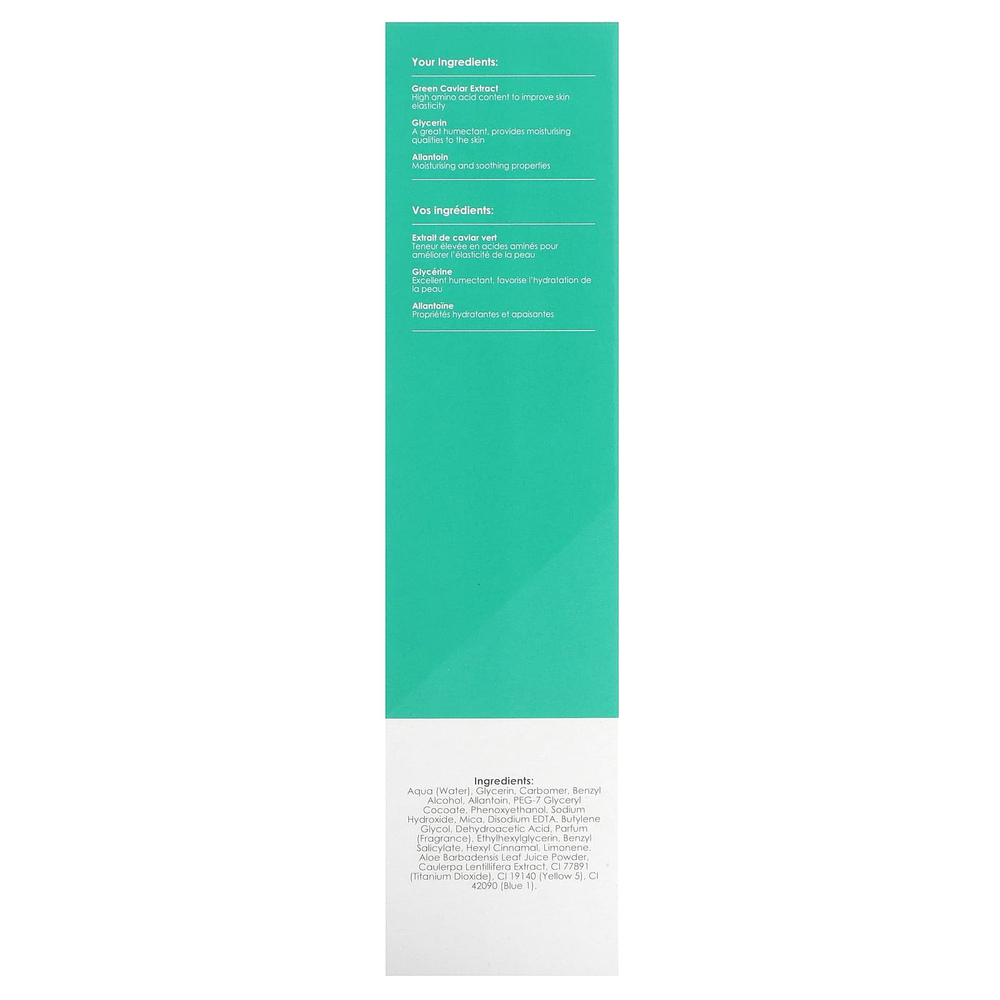 skinChemists, Youth Series, маска для лица с зеленой икрой, 50 мл (1,69 жидк. унц.)