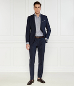 Рубашка H-HANK-SPREAD-C1-222 BOSS BLACK - голубой(50512820)