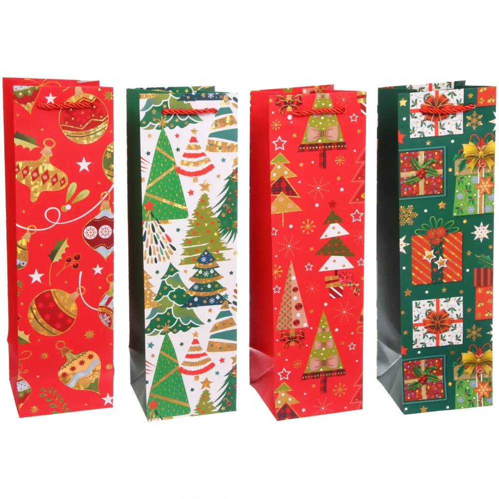 Пакет под бутылку «Волшебство» 11*38*11 см, микс