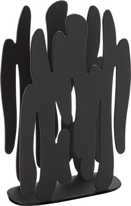 Салфетница Alessi Bark, нержавеющая сталь, чёрная