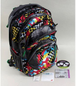 Рюкзак coocazoo JobJobber2 Checkered Bolts серый/красный