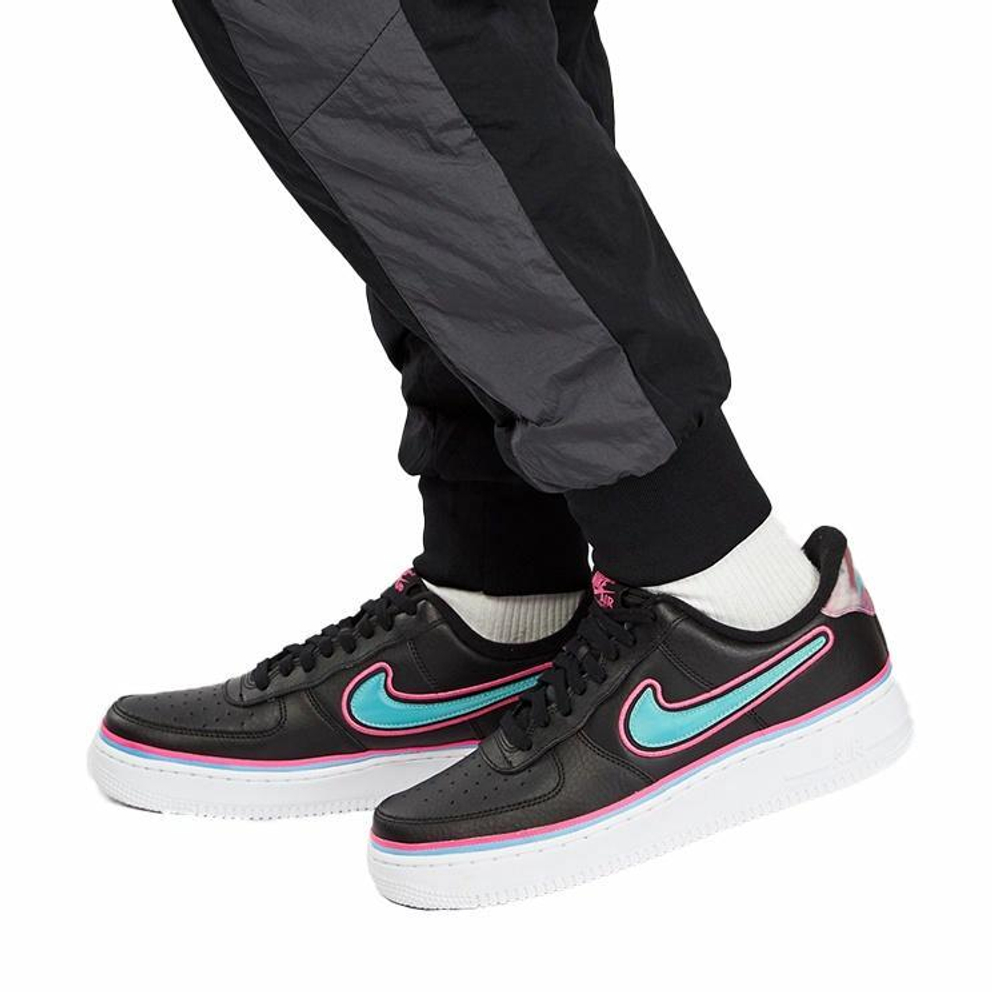 Кроссовки Nike Air Force 1 Sport Nba Black Blue Gale Laser Fuchsia