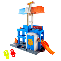 Hot Wheels - Многоуровневый ПОЛИЦЕЙСКИЙ УЧАСТОК + машина JHL74