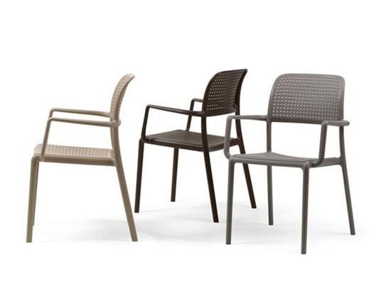 Кресло Bora пластиковое цвет кофе Nardi Италия