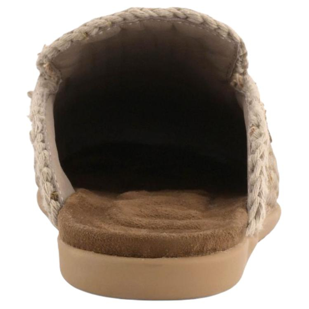 MOU Rubber Sole Abrasion Resistant Closed Toe Slippers Women"s Brown