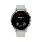 Умные часы Garmin Venu 3S, 41mm, Silver / Sage Gray (010-02785-01)