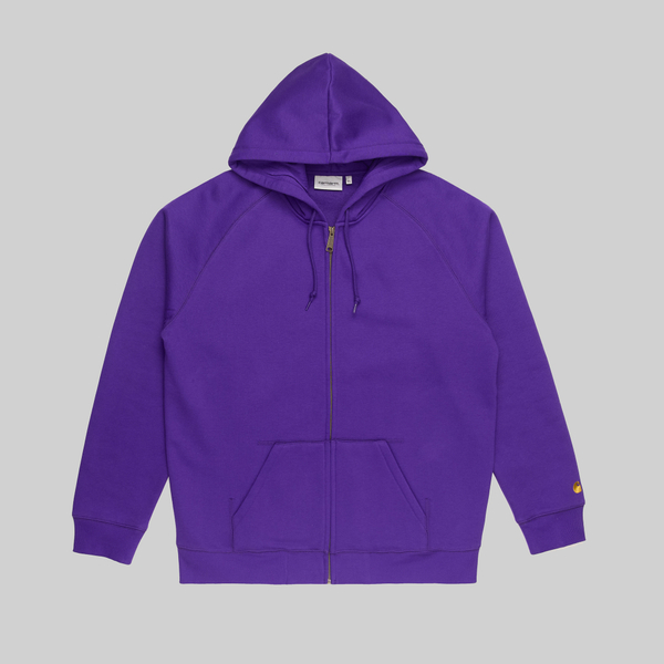  Толстовка мужская Carhartt WIP Chase Jacket Hooded артикул:I033664_tyrian - купить в магазине Дайс