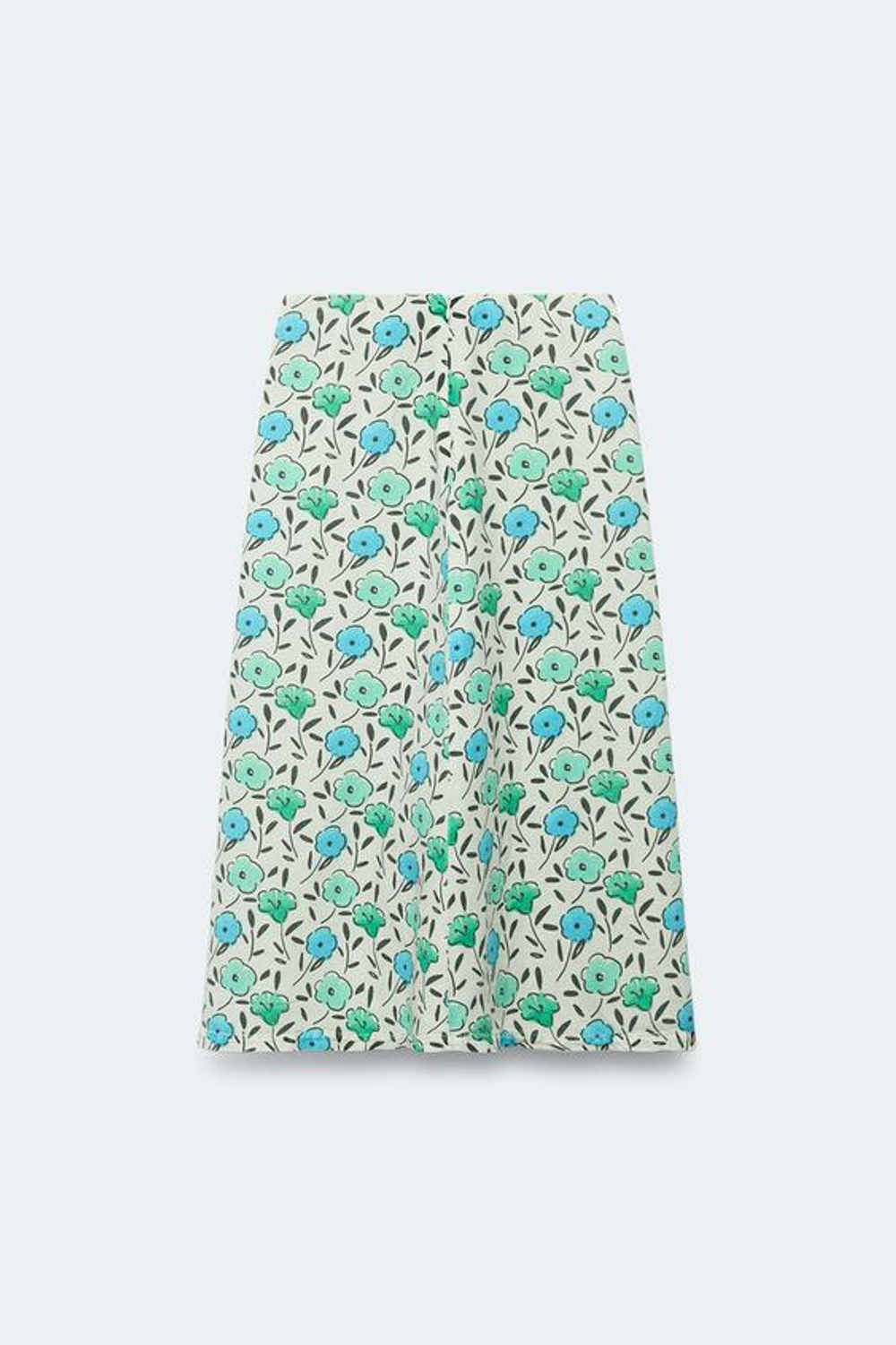 ZARA ЮБКА МИДИ ИЗ ЛЬНЯНОЙ СМЕСИ С ЦВЕТОЧНЫМ ПРИНТОМ - LIMITED EDITION, С ПРИНТОМ