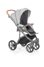 Детская коляска Roan Bass Soft 2 в 1 New 2019 (Серый) Silver Chevron