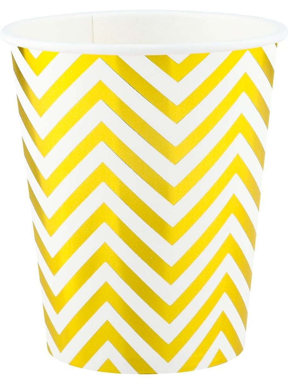 Стаканы зигзаг золото мал 6шт.