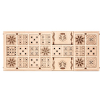 Деревянный конструктор и настольная игра GAMESET - Ура и Сенет (EWA)