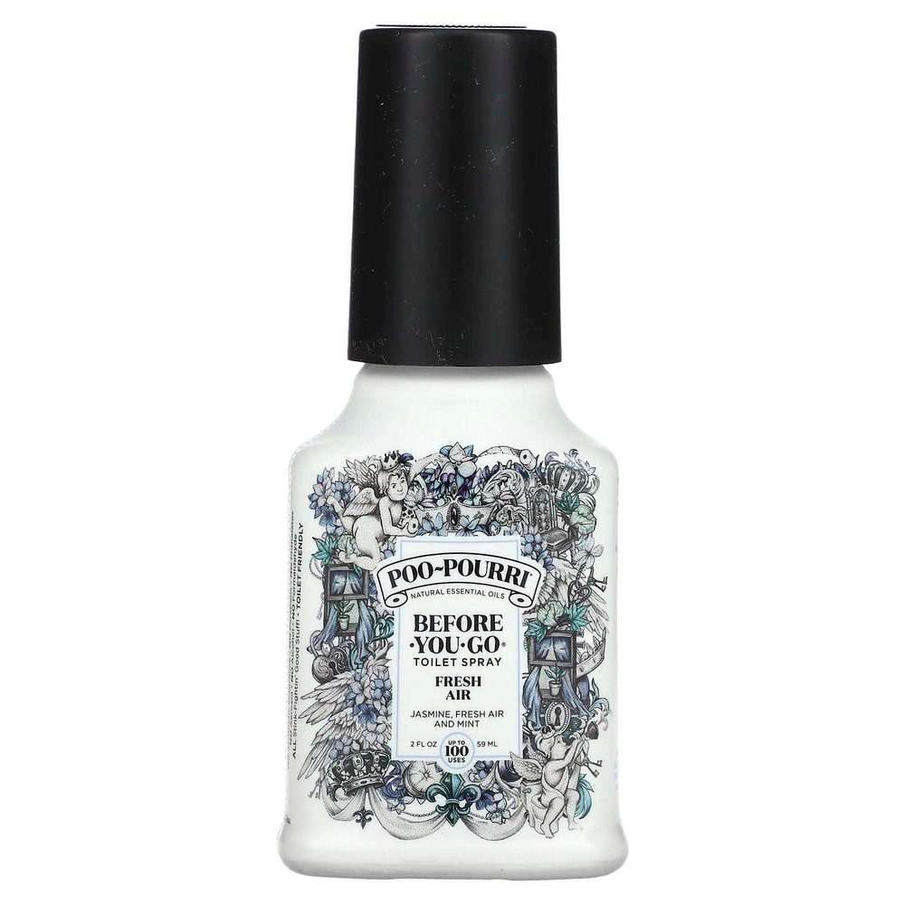 Poo-Pourri, Before-You-Go, спрей-освежитель для туалета, свежесть воздуха, 59 мл (2 жидк. унции)