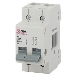 Выключатель нагрузки ЭРА SIMPLE SIMPLE-mod-59 2P 16А ВН-29 | Выключатели нагрузки