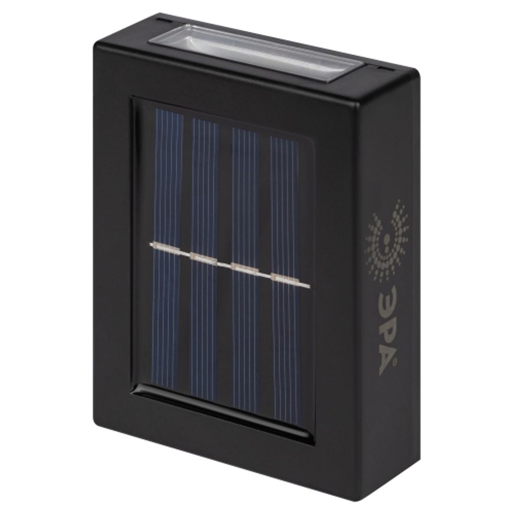 Светильник уличный ЭРА ERAFS024-02 на солнечной батарее настенный Практик 2 LED 7*3*10 см | Садовые фасадные светильники